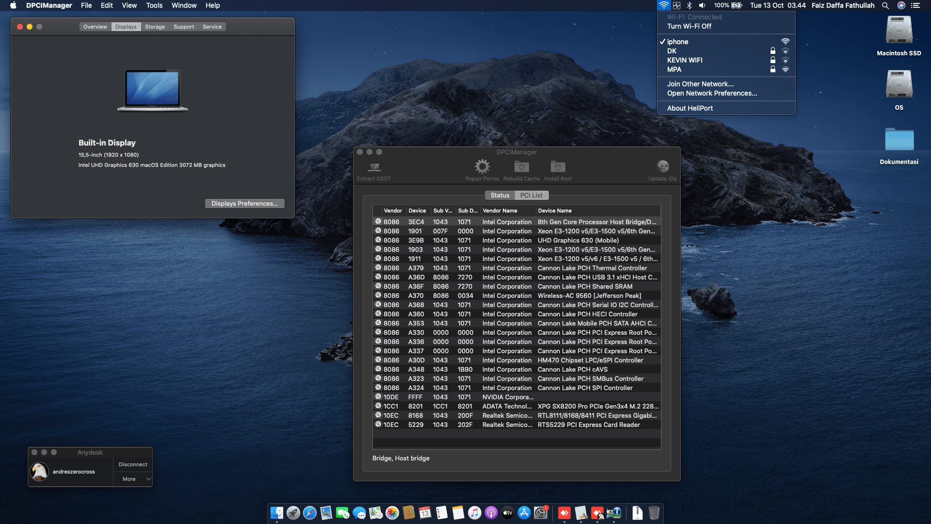 Asus ROG GL503GE EN023T 2nd [CoffeeLake   Intel UHD 630 + I2C]   OpenCore 2